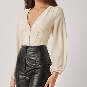 Corset Waist Blouse